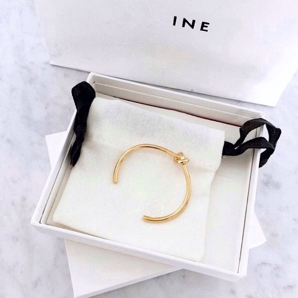 NEW | Gold Love Knot Minimalist Bangle Bracelet - Picture 2 of 7